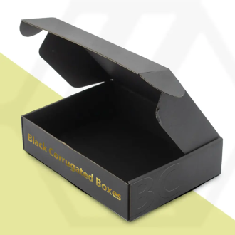 Black Corrugated Shipping Boxes