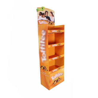 Orange Four Shelf Display