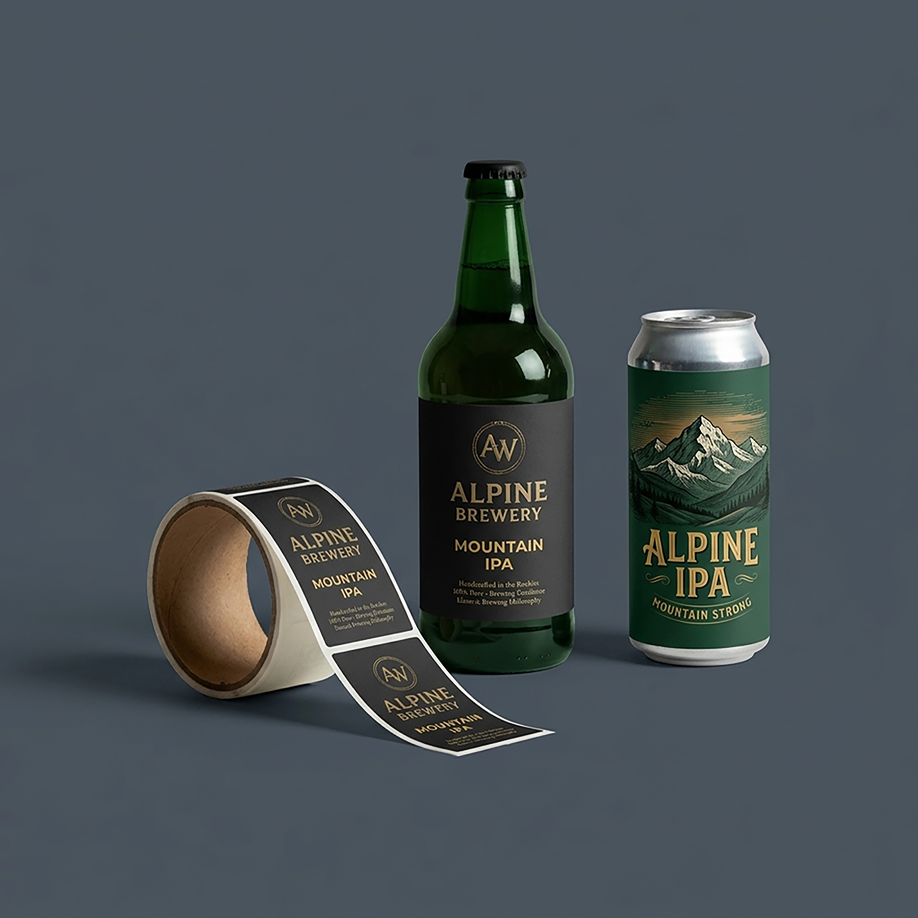 Custom Product Labels & Bottle Labels, alternate view