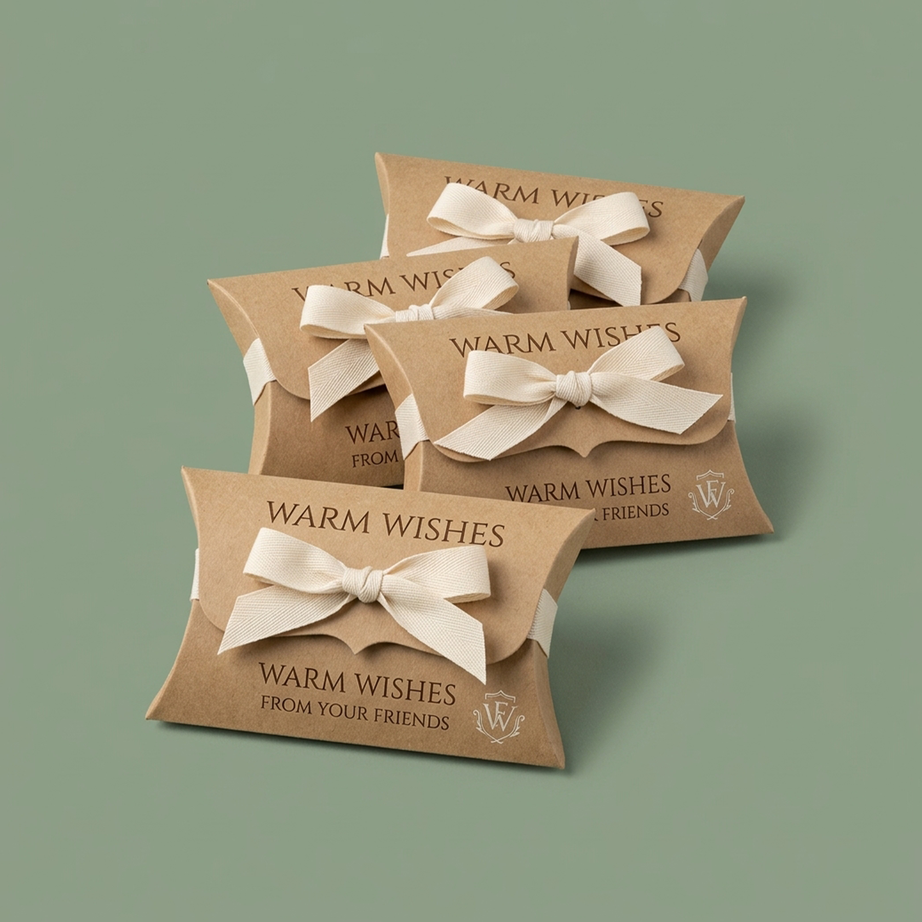 Custom Kraft Pillow Soap Boxes, alternate view