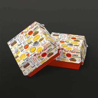 Square Burger Packaging Boxes