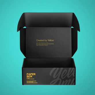 Black Corrugated Shipping Boxes