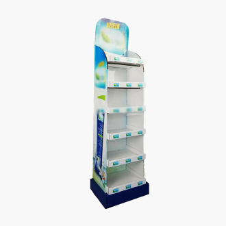 Blue &amp; White Six Shelf Display