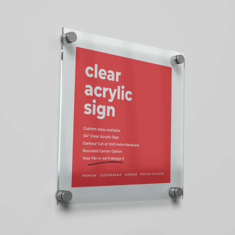 Clear Acrylic Signs
